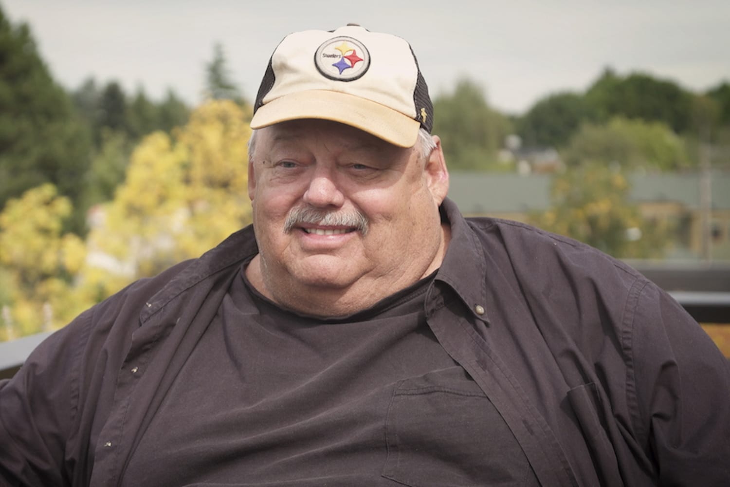 Still portrait of Barry smiling